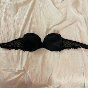 PINK VS Black Strapless Bra